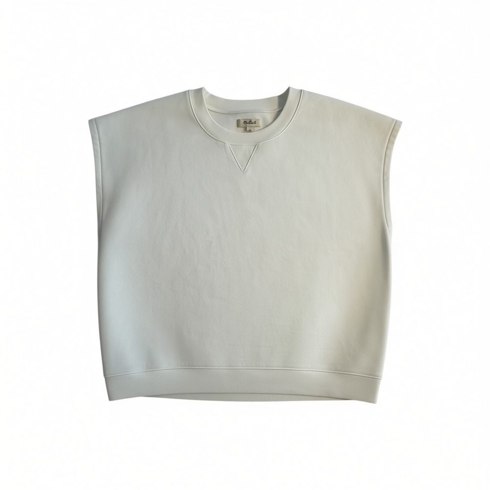 Madewell Sleeveless French Terry Sweatshirt.   Size Large